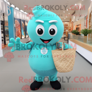 Cyan Ice Cream Cone...