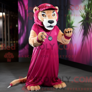 Magenta Smilodon máscara de...