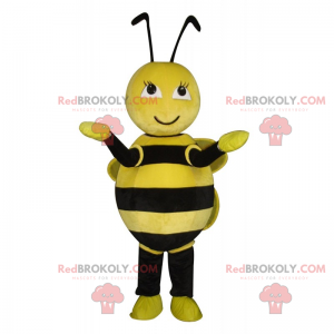 Mascota de abeja redonda - Redbrokoly.com