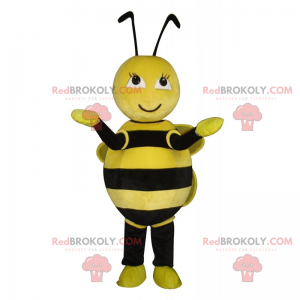 Mascotte d'abeille ronde - Redbrokoly.com