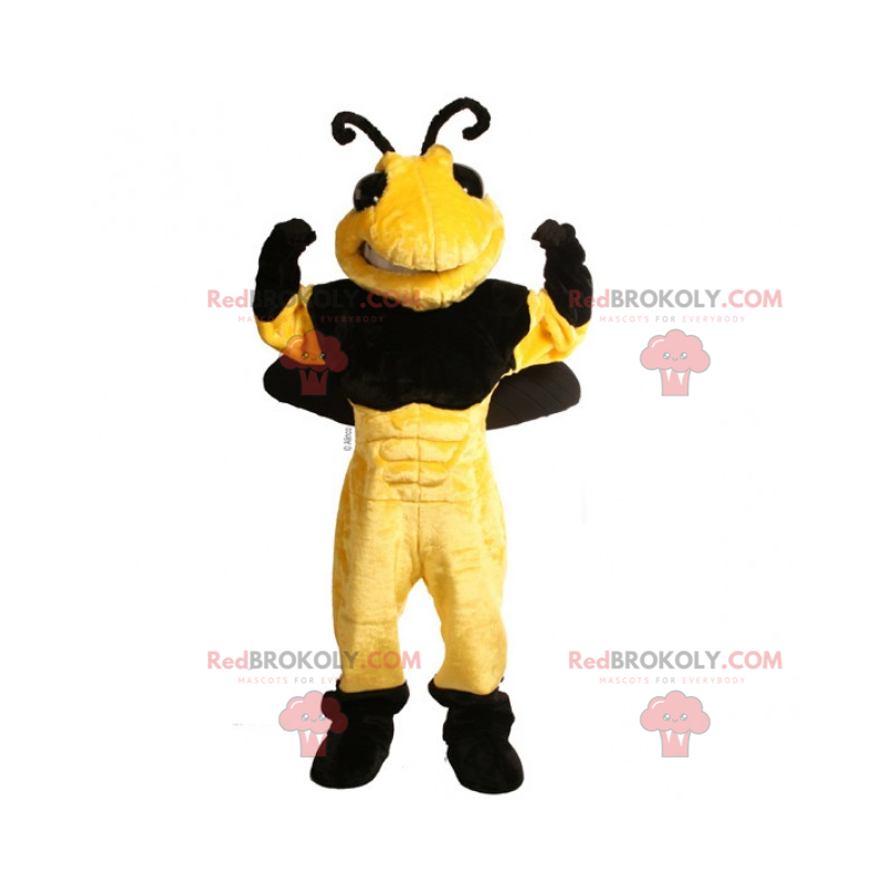 Mascote de abelha sem arranhão - Redbrokoly.com