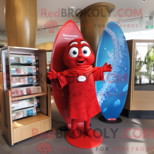 Red Surfboard mascot...