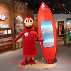 Rode surfplank...