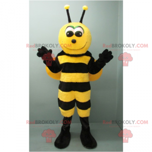 Adorable mascota abeja sonriente - Redbrokoly.com