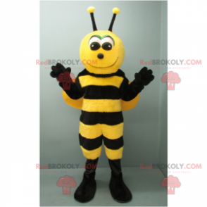 Adorable mascota abeja sonriente - Redbrokoly.com