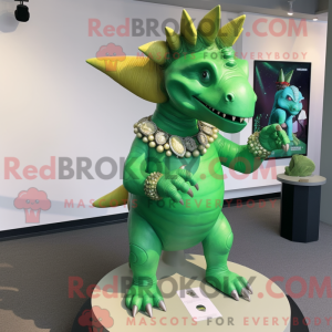 Grønn Triceratops...
