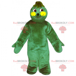 Schattige groene man mascotte - Redbrokoly.com