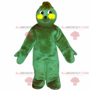 Mascotte d'adorable bonhomme vert - Redbrokoly.com