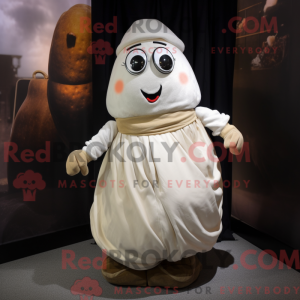 Hvid kartoffel maskot...