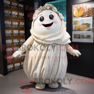 White Potato mascot costume...