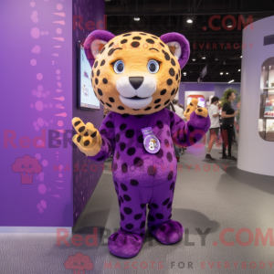 Mascotte de Léopard violet...