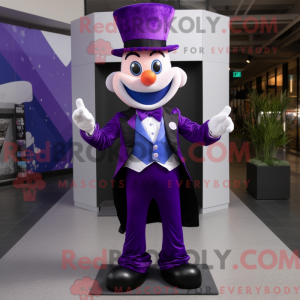 Purple Acrobat mascot...