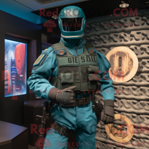Teal Gi Joe máscara de...