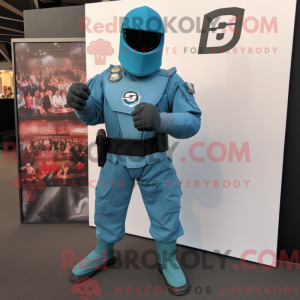 Teal Gi Joe maskotka z...