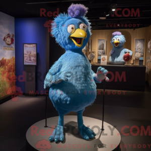 Blue Chicken mascot costume...