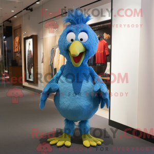 Blå kylling maskot drakt...