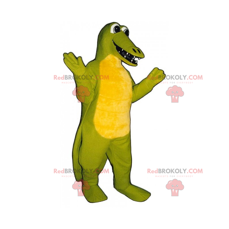 Adorabile mascotte dino sorridente - Redbrokoly.com