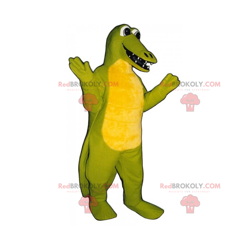 Entzückendes lächelndes Dino-Maskottchen - Redbrokoly.com