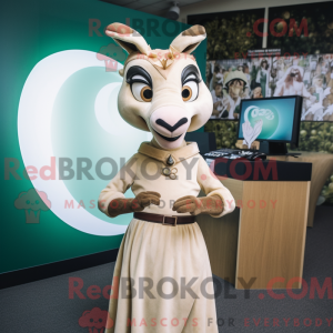 Cream Gazelle mascot...