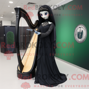 Zwarte Keltische harp...