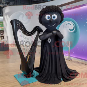 Sort Celtic Harpe maskot...