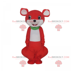 Adorável mascote canguru de cabeça redonda - Redbrokoly.com