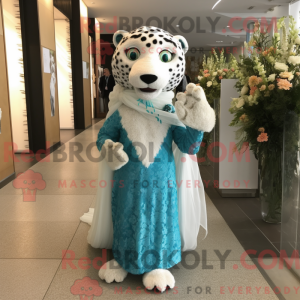 Turquoise Leopard mascot...