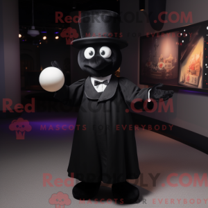 Black Juggle mascot costume...