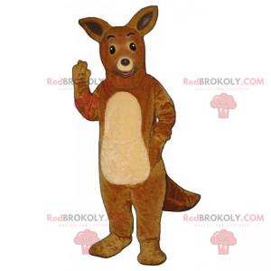 Adorável mascote canguru australiano - Redbrokoly.com