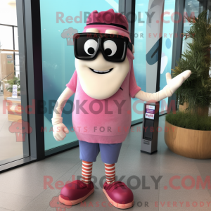 Pink Burgers mascot costume...