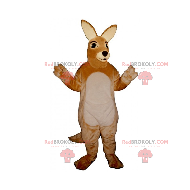 Mascotte d'adorable kangourou doux - Redbrokoly.com