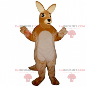 Mascotte d'adorable kangourou doux - Redbrokoly.com