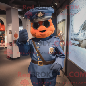 Rust Navy Soldier mascot...
