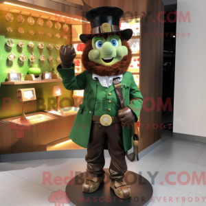 Oliven Leprechaun maskot...