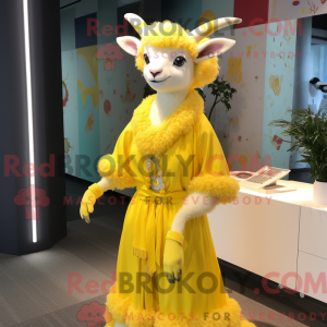 Disfraz de mascota de cabra...