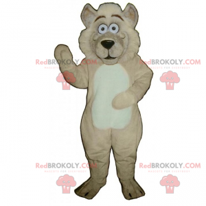 Mascotte d'adorable loup - Redbrokoly.com