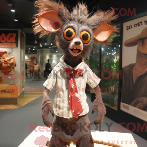 Rust Aye-Aye mascot costume...