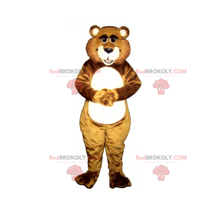 Entzückendes Bärenmaskottchen mit einem großen Lächeln - Entzückendes Bärenmaskottchen mit einem großen Lächeln -