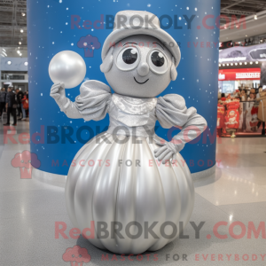 Sølv Champagne maskot...