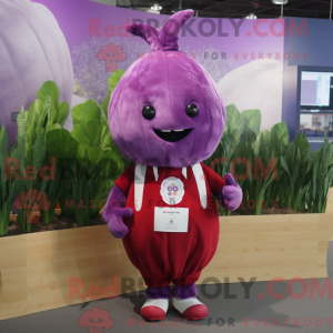 Lavendel Beet maskot drakt...