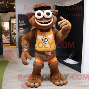 Brown Cyclops mascot...