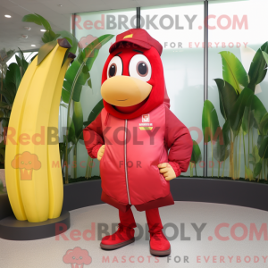 Red Baa-mascottekostuum...