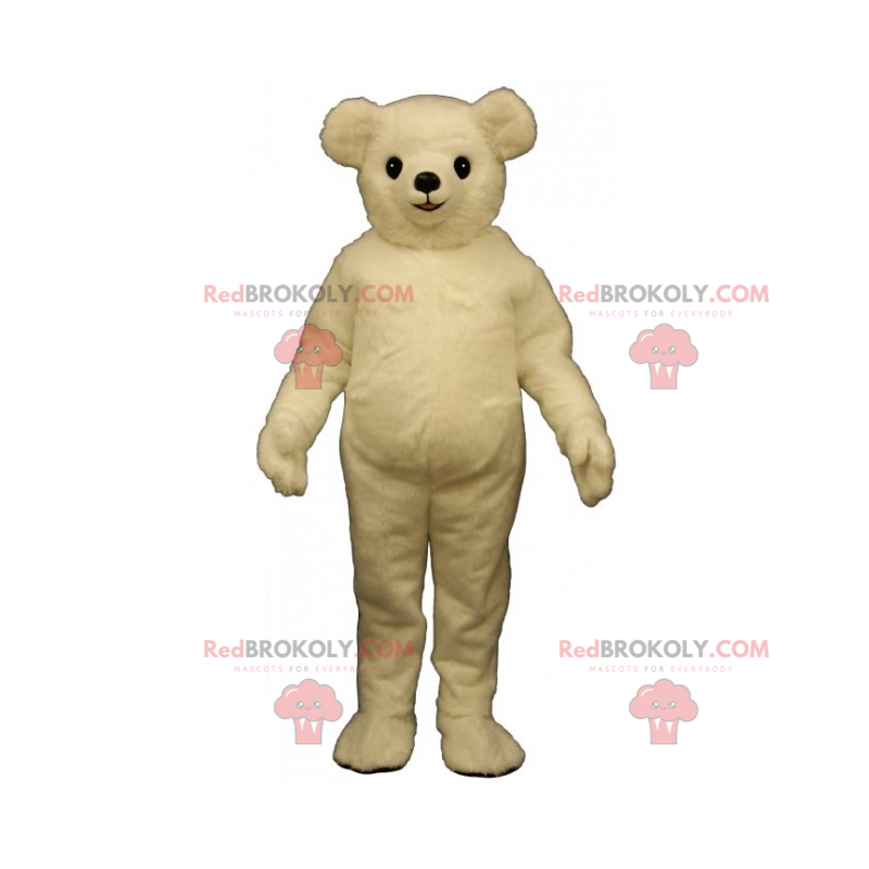 Mascotte d'adorable ourson blanc polaire - Redbrokoly.com