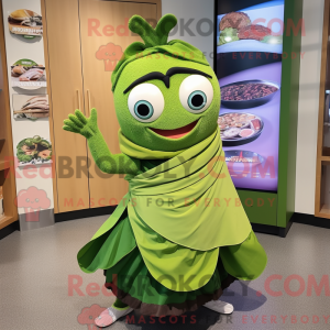 Olive Tuna-mascottekostuum...