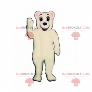 Adorable polar bear mascot - Redbrokoly.com
