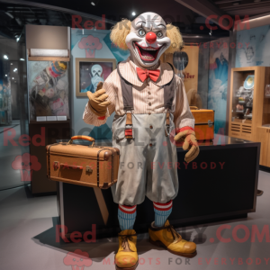 Beige Evil Clown maskerad...