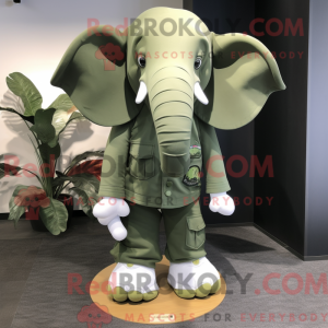 Olive Elephant maskot...