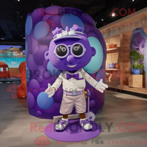 Purple Meatballs mascot...