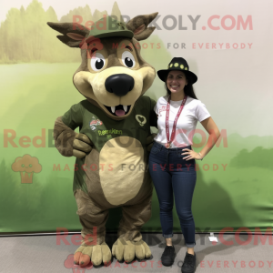 Olive Wild Boar mascot...