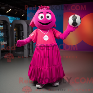 Magenta sjonglerer máscara...